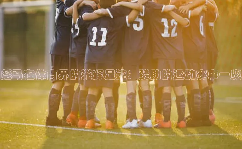 彪马在体育界的光辉足迹：赞助的运动赛事一览